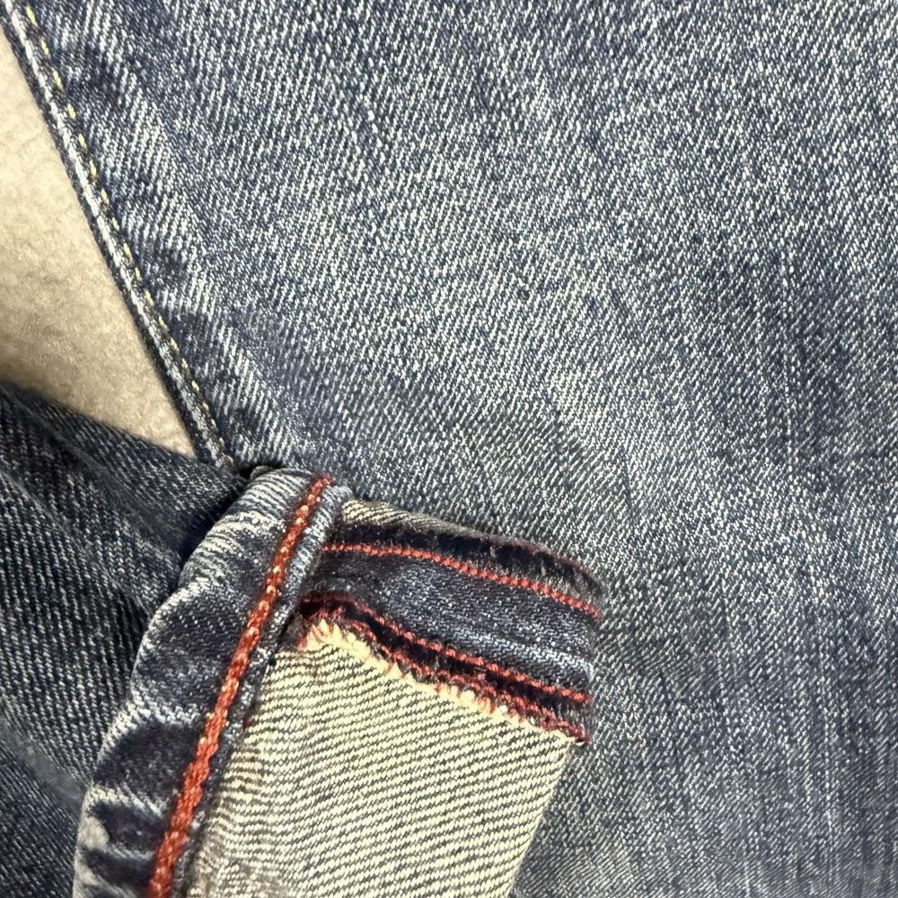 Replay Jeans Mens 34x34 Waitom STRAIGHT Leg M983 Button Fly Faded Whiskered - Picture 9 of 16